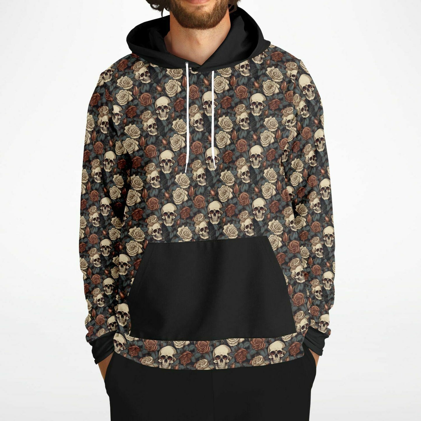 Skulls and Roses Fashion Hoodie - AOP